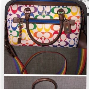 Coach Rainbow Crossbody Purse